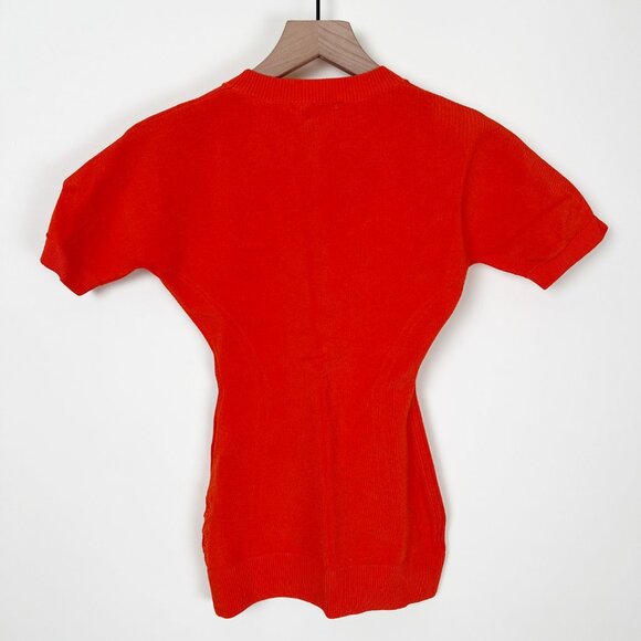 AZ FACTORY MyBody Stretch Knit Top Short Sleeve Athleisure Athletic Fitted Shirt - Picture 9 of 13